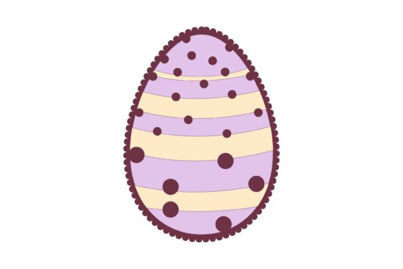 Download Easter Egg Ornament with Scalloped Edge - Premium Resources