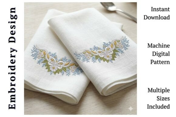 Download White Floral Bow Swag - White Collection