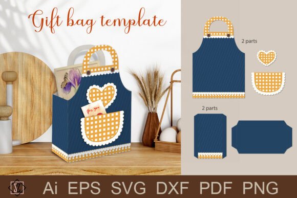 Download Gift Bag Template Apron. DIY - Apron Collection